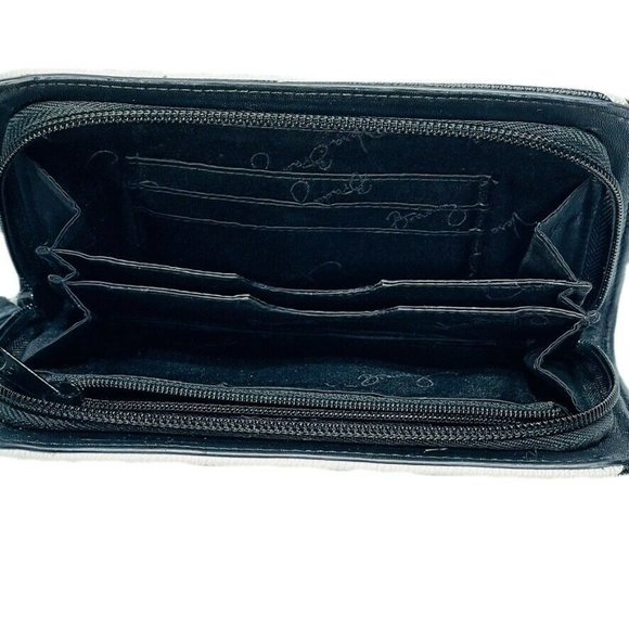 Vera Bradley Leather Accordion Wristlet Wallet Multi-Color Striped - Picture 5 of 7